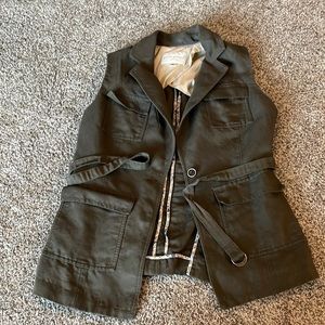 Banana republic green utility vest